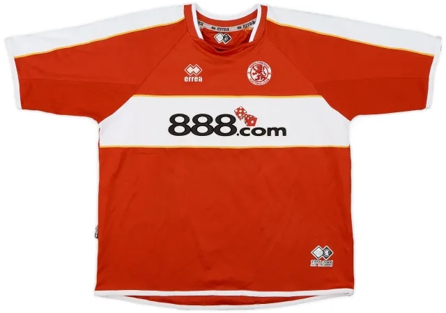 Errea 2006-07 Middlesbrough Home Shirt - 6/10 - (XL.Boys)