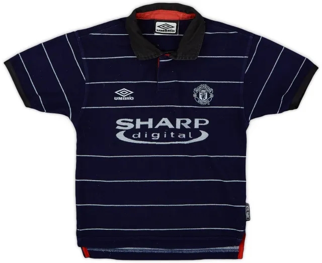 Umbro 1999-00 Manchester United Away Shirt - 9/10 - (S.Boys)