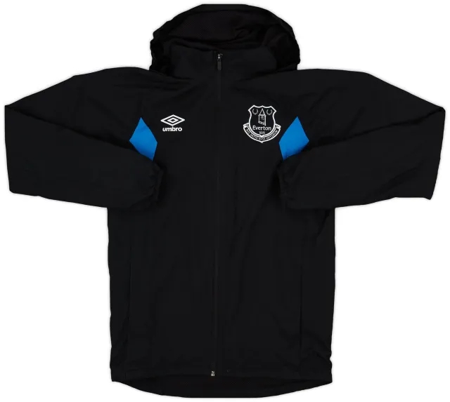 2017-18 Everton Umbro Hooded Rain Jacket - 10/10 - (S)