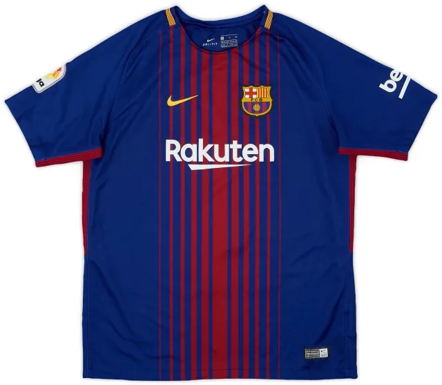 Nike 2017-18 Barcelona Home Shirt - 9/10 - (XL.Boys)