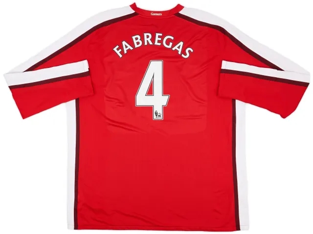 Nike 2008-10 Arsenal Home L/S Shirt Fabregas #4 - 9/10 - (3XL)