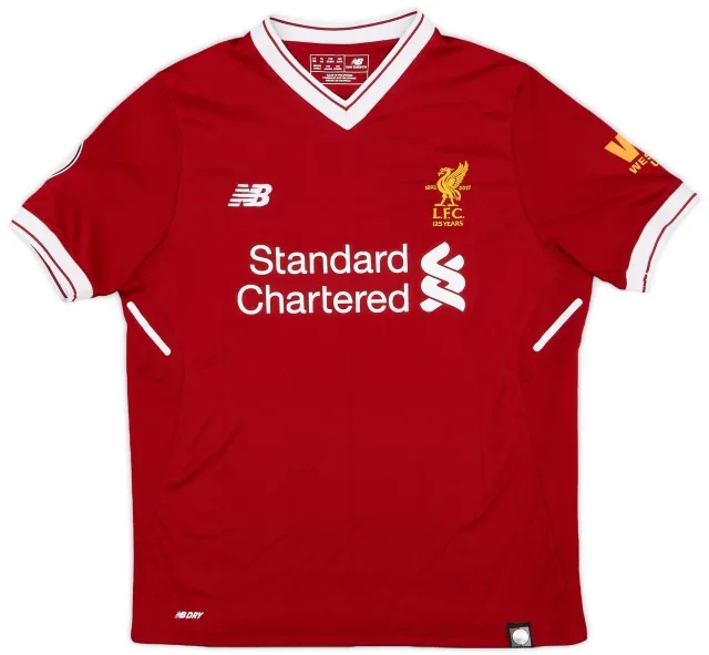 NewBalance 2017-18 Liverpool 125 Years Home Shirt - 8/10 - (L.Boys)