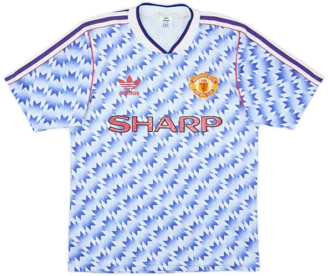 adidas 1990-92 Manchester United Away Shirt - 7/10 - (S)