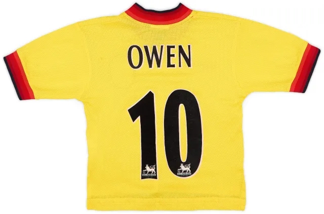 Reebok 1997-99 Liverpool Away Shirt Owen #10 - 6/10 - (5-6 Years)
