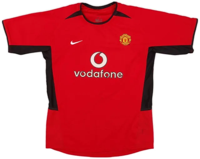 Nike 2002-04 Manchester United Home Shirt - 6/10 - (L.Boys)