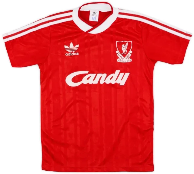 adidas 1988-89 Liverpool Home Shirt - 8/10 - (Y)