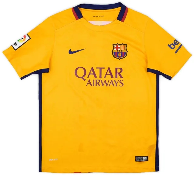 Nike 2015-16 Barcelona Away Shirt - 6/10 - (L.Boys)