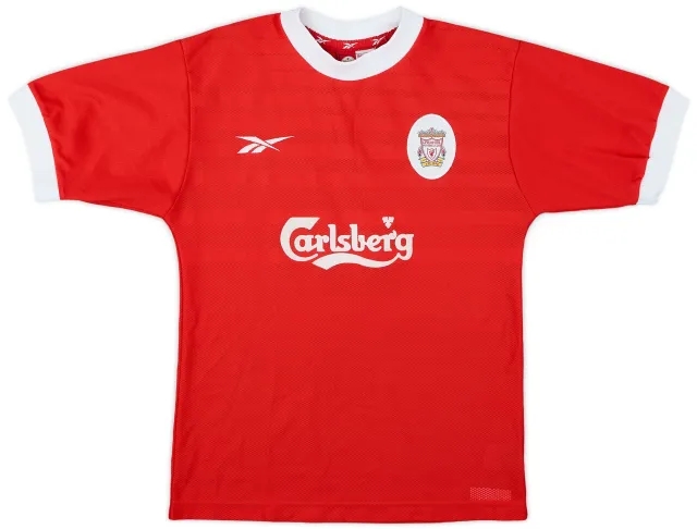 Reebok 1998-00 Liverpool Home Shirt - 9/10 - (Y)