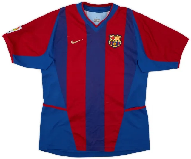 Nike 2002-03 Barcelona Home Shirt - 6/10 - (XL.Boys)