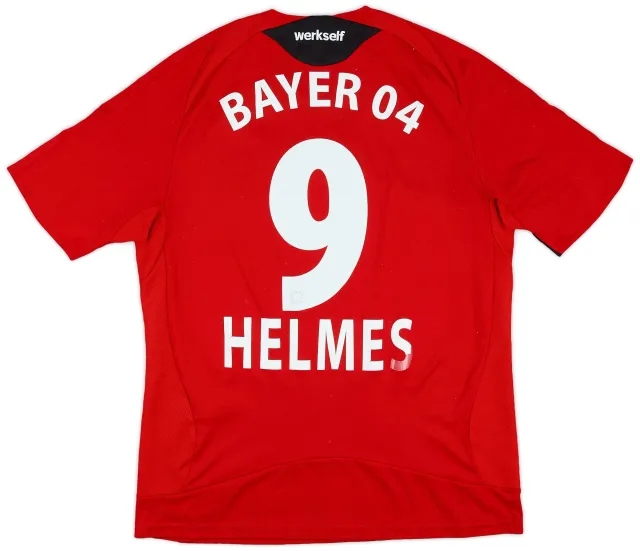 adidas 2008-10 Bayer Leverkusen Home Shirt Helmes #9 - 5/10 - (L)