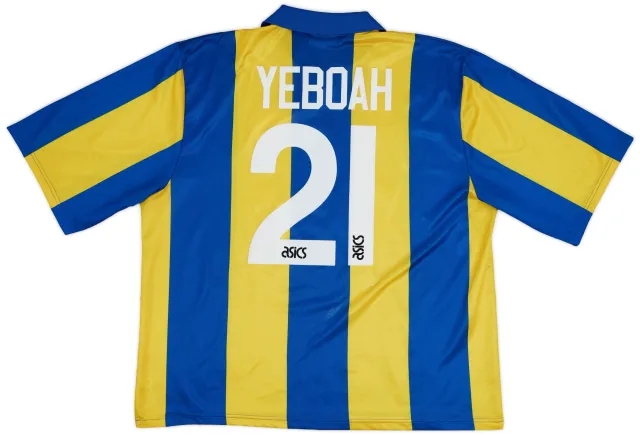 Asics 1993-95 Leeds United Away Shirt Yeboah #21 - 5/10 - (XXL)