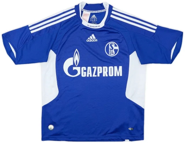 adidas 2008-10 Schalke Home Shirt - 6/10 - (L.Boys)