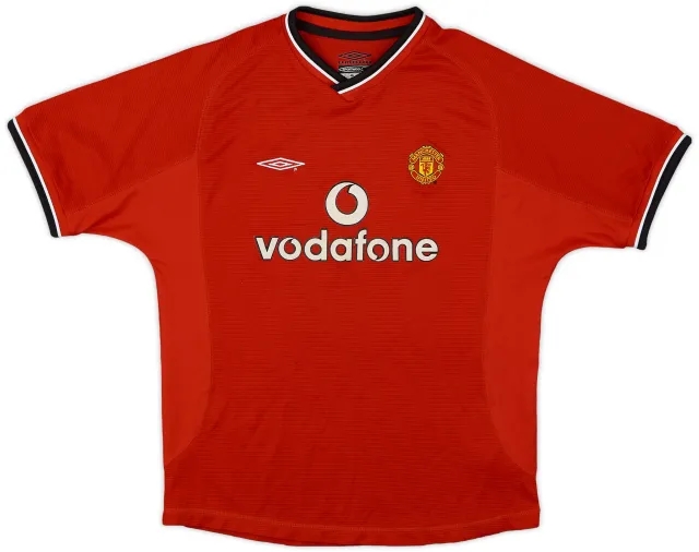 Umbro 2000-02 Manchester United Home Shirt - 7/10 - (L.Boys)