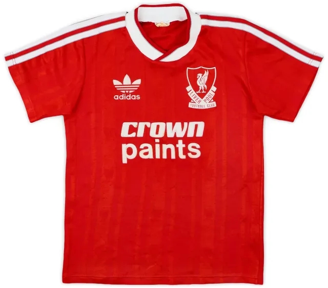 adidas 1987-88 Liverpool Home Shirt - 8/10 - (L.Boys)
