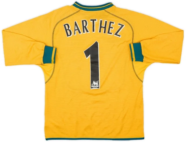 Umbro 2000-02 Manchester United GK Shirt Barthez #1 - 5/10 - (L.Boys)