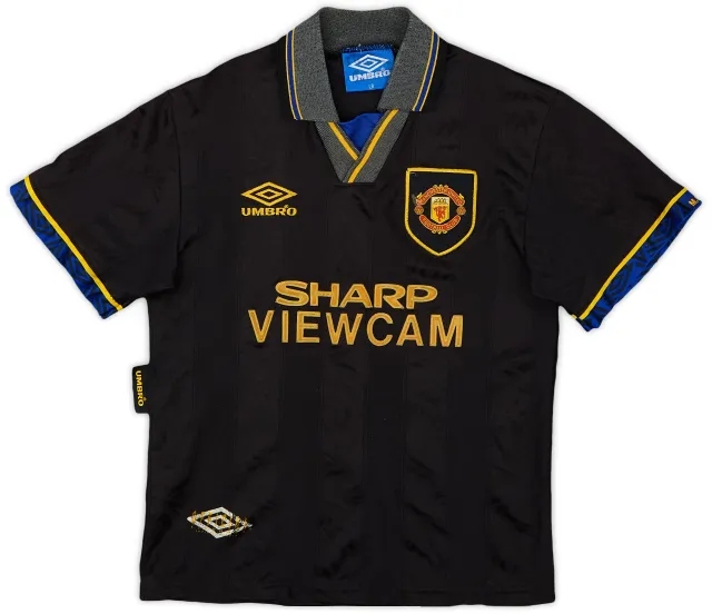Umbro 1993-95 Manchester United Away Shirt - 6/10 - (L.Boys)
