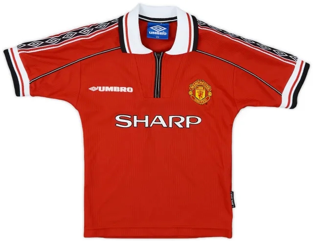 Umbro 1998-00 Manchester United Home Shirt - 8/10 - (6-7 Years)