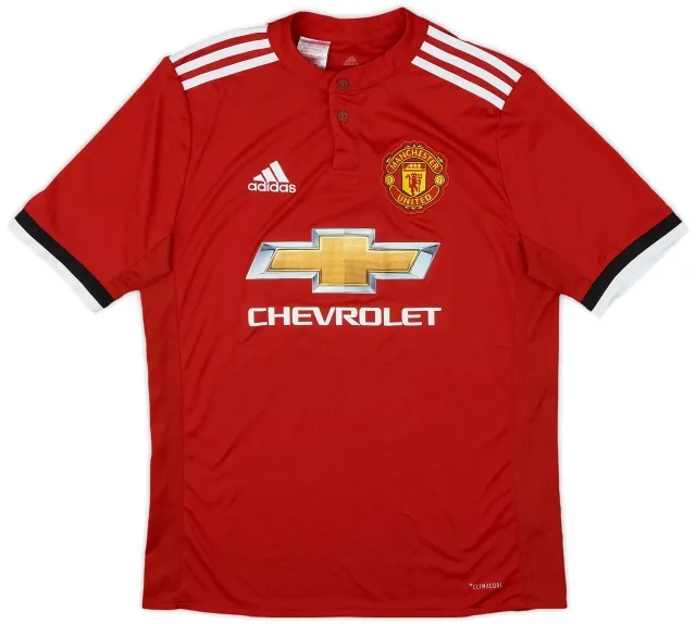 adidas 2017-18 Manchester United Home Shirt - 9/10 - (XL.Boys)