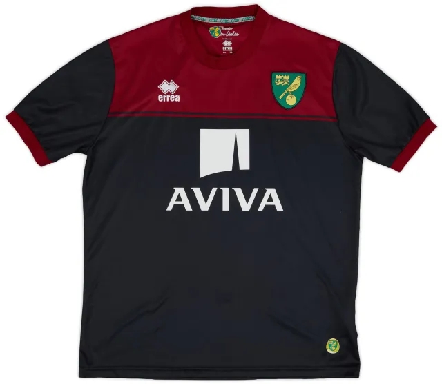 Errea 2014-15 Norwich Away Shirt - 7/10 - (XL)