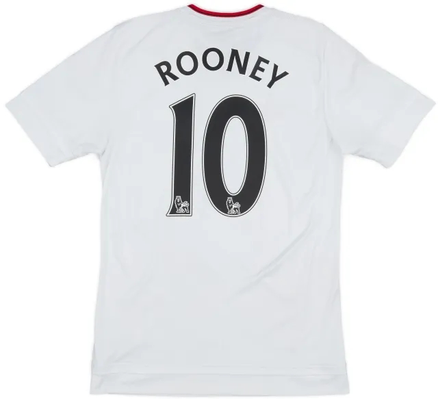 adidas 2015-16 Manchester United Away Shirt Rooney #10 - 7/10 - (S)