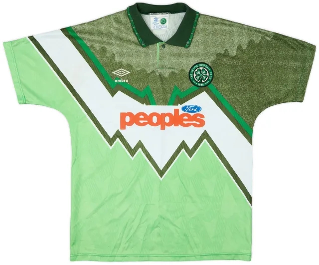 Umbro 1991-92 Celtic Away Shirt - 7/10 - (L)