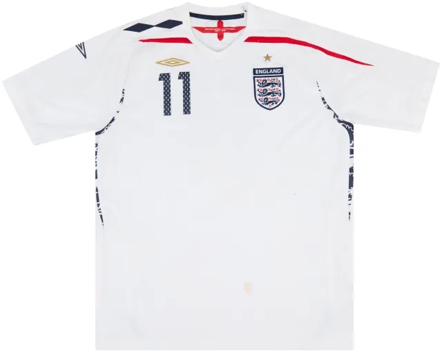 Umbro 2008 England U-17 Match Issue Home Shirt #11 (Ince)