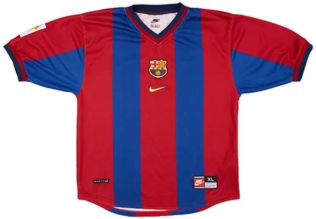 Nike 1998-00 Barcelona Home Shirt - 7/10 - (XL.Boys)