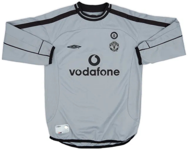 Umbro 2001-02 Manchester United Centenary GK Shirt - 8/10 - (S.Boys)