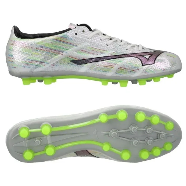 Mizuno Alpha Ii Made In Japan Ag - White/Silver Iridescent/Black - ['White']