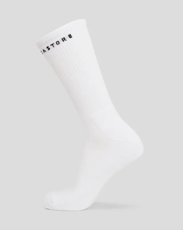 Castore White Crew Sock 2pk