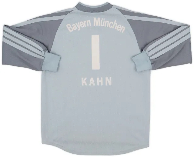 adidas 2001-02 Bayern Munich GK Shirt Kahn #1 - 9/10 - (XS)