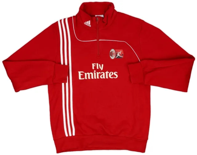 2011-12 AC Milan Junior Camp adidas 1/4 Zip Drill Top - 7/10 - (M/L)