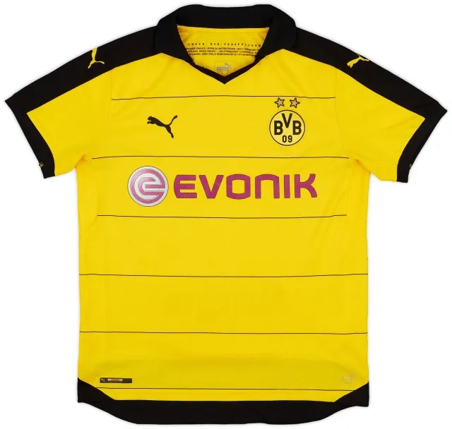 Puma 2015-16 Borussia Dortmund Home Shirt - 5/10 - (L)