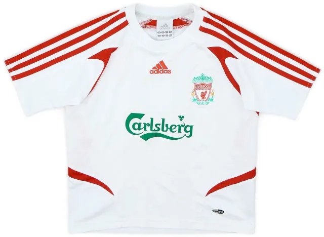 adidas 2007-08 Liverpool Away Shirt - 7/10 - (6-7 Years)