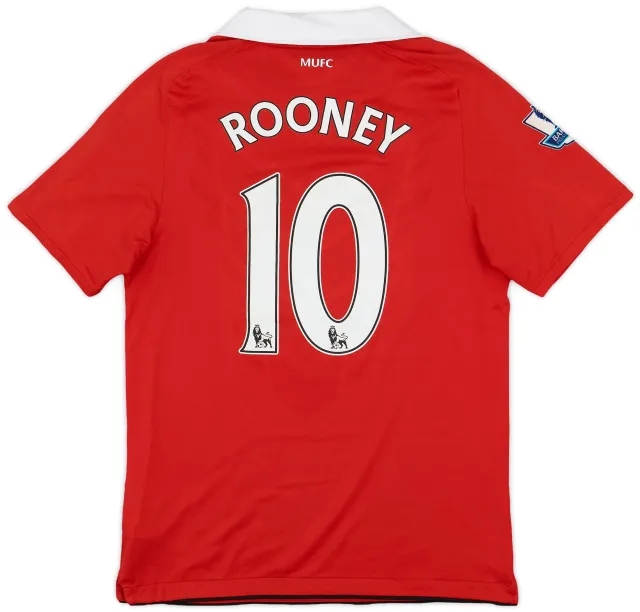 Nike 2010-11 Manchester United Home Shirt Rooney #10 - 7/10 - (S)