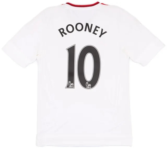 adidas 2015-16 Manchester United Away Shirt Rooney #10 - 9/10 - (S)