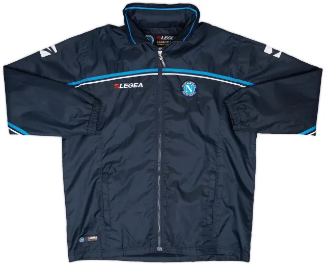 2003-04 Napoli Legea Hooded Rain Jacket - 8/10 - (S)