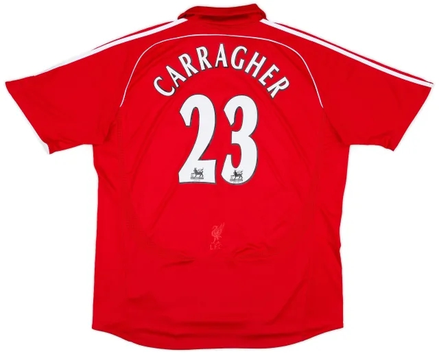 adidas 2006-08 Liverpool Home Shirt Carragher #23 - 7/10 - (XXL)