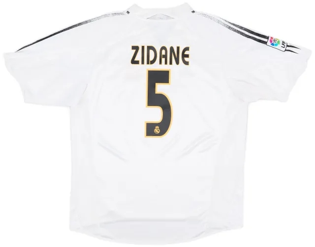 adidas 2004-05 Real Madrid Home Shirt Zidane #5 - 5/10 - (XL)