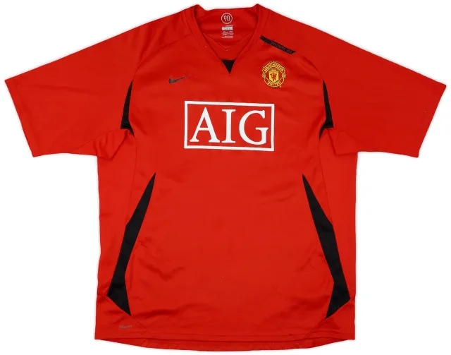 2007-08 Manchester United Nike Training Shirt - 6/10 - (XXL)