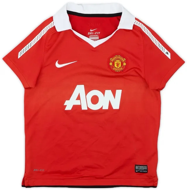 Nike 2010-11 Manchester United Home Shirt - 8/10 - (6-8 Years)