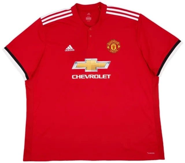 adidas 2017-18 Manchester United Home Shirt - 9/10 - (4XL)