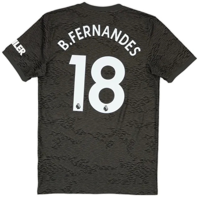 adidas 2020-21 Manchester United Away Shirt B.Fernandes #18 - 9/10 - (M)