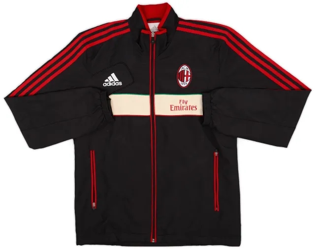 2012-13 AC Milan adidas Track Jacket - 9/10 - (S)