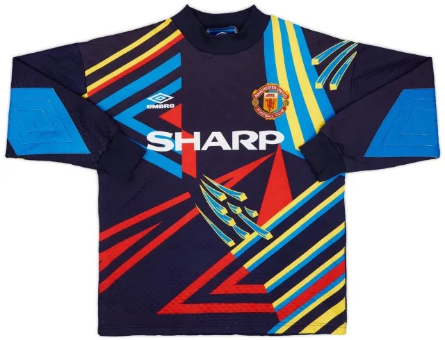 Umbro 1992-93 Manchester United GK Shirt #1 - 9/10 - (S)