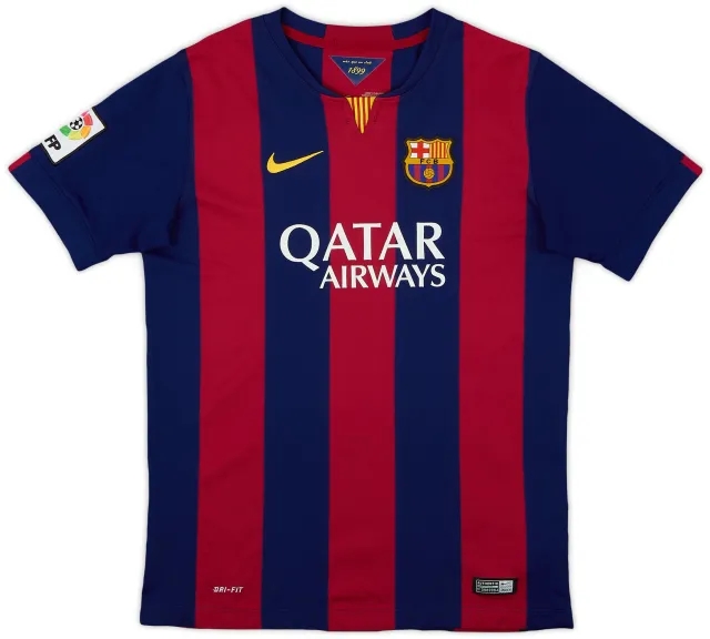 Nike 2014-15 Barcelona Home Shirt - 8/10 - (XL.Boys)