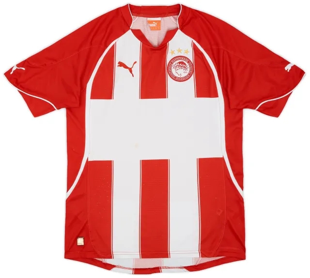 Puma 2010-11 Olympiakos Home Shirt - 6/10 - (S)