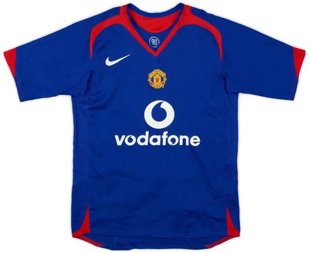 Nike 2005-06 Manchester United Away Shirt - 8/10 - (M.Boys)