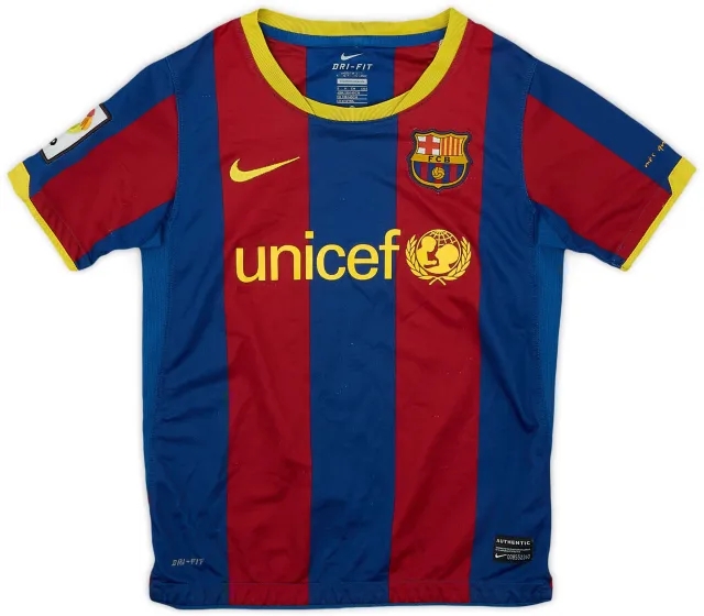 Nike 2010-11 Barcelona Home Shirt - 8/10 - (S.Boys)