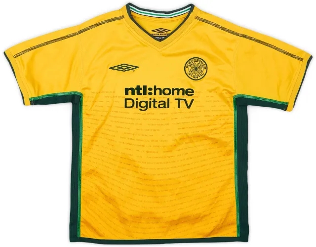 Umbro 2002-03 Celtic Away Shirt - 8/10 - (6-7 Years)